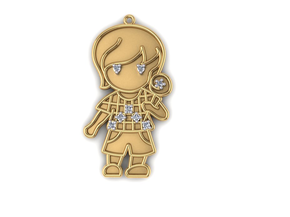 Pingente 7221 pg em ouro