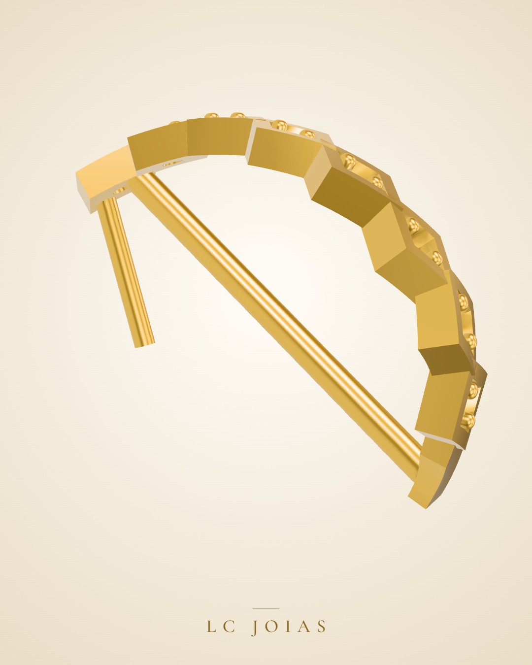 Brinco 7748 br a espelhar em ouro