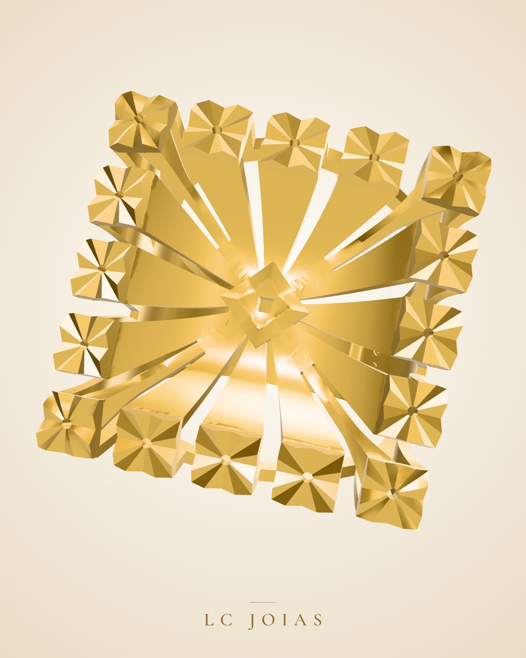 Anel 6571 an nº 15 em ouro