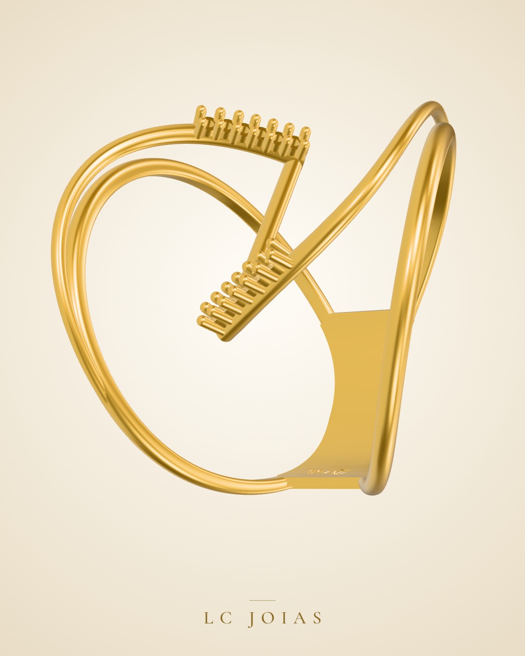 Anel 8085 an em ouro