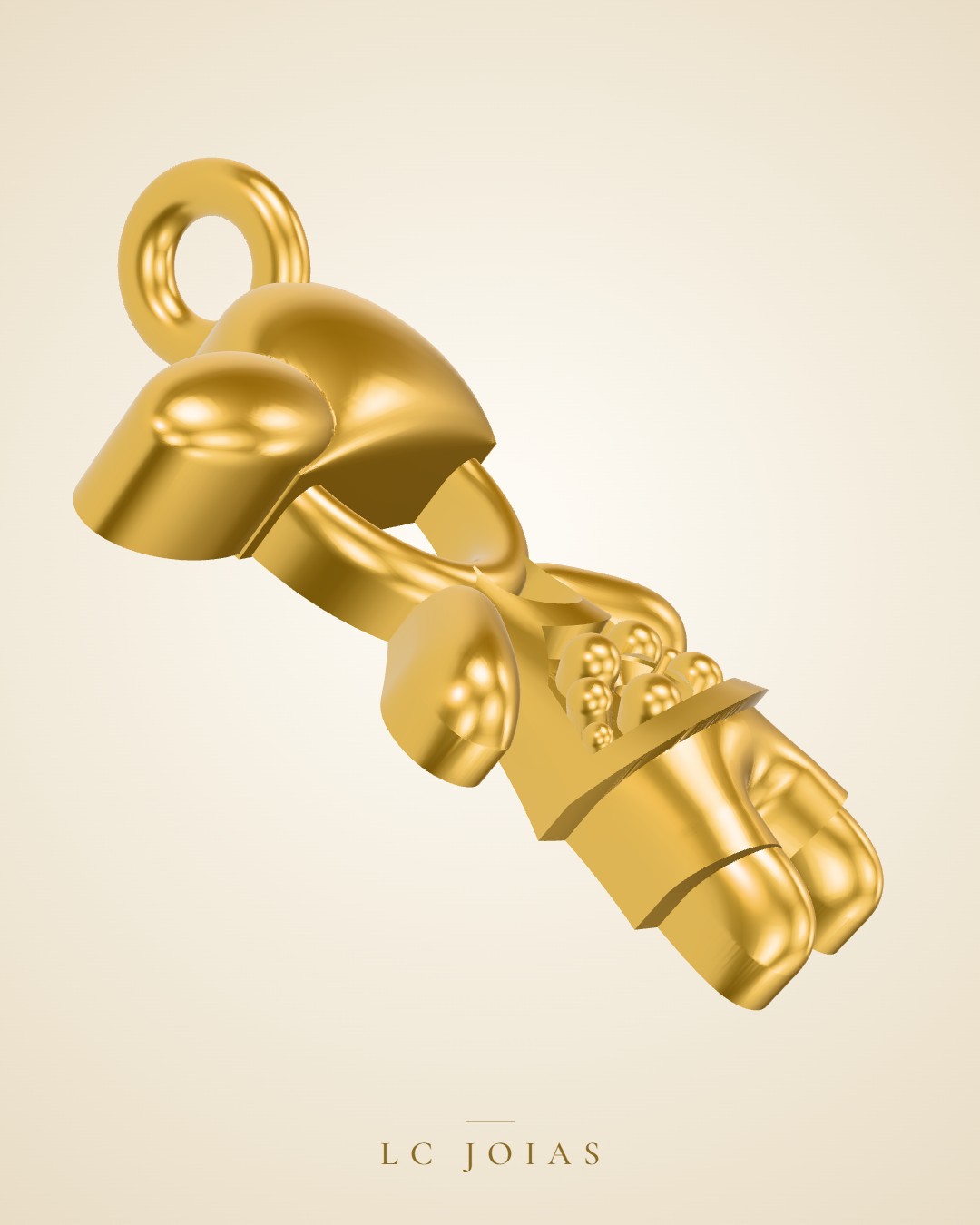 Pingente 1522 pg menino colocar 2 em ouro