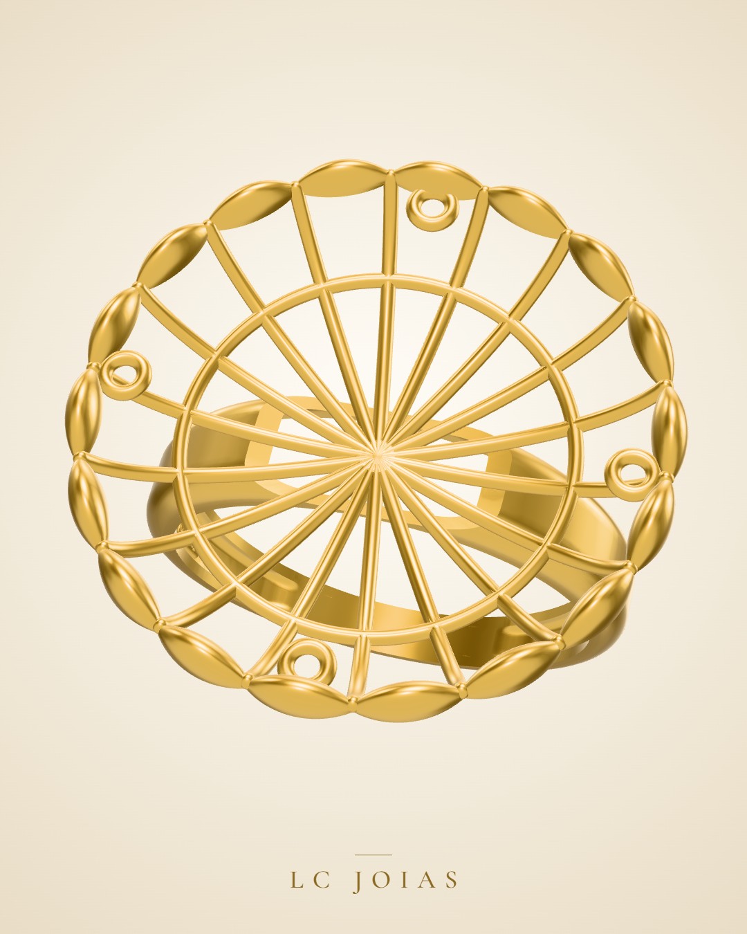 Anel 1576 an em ouro