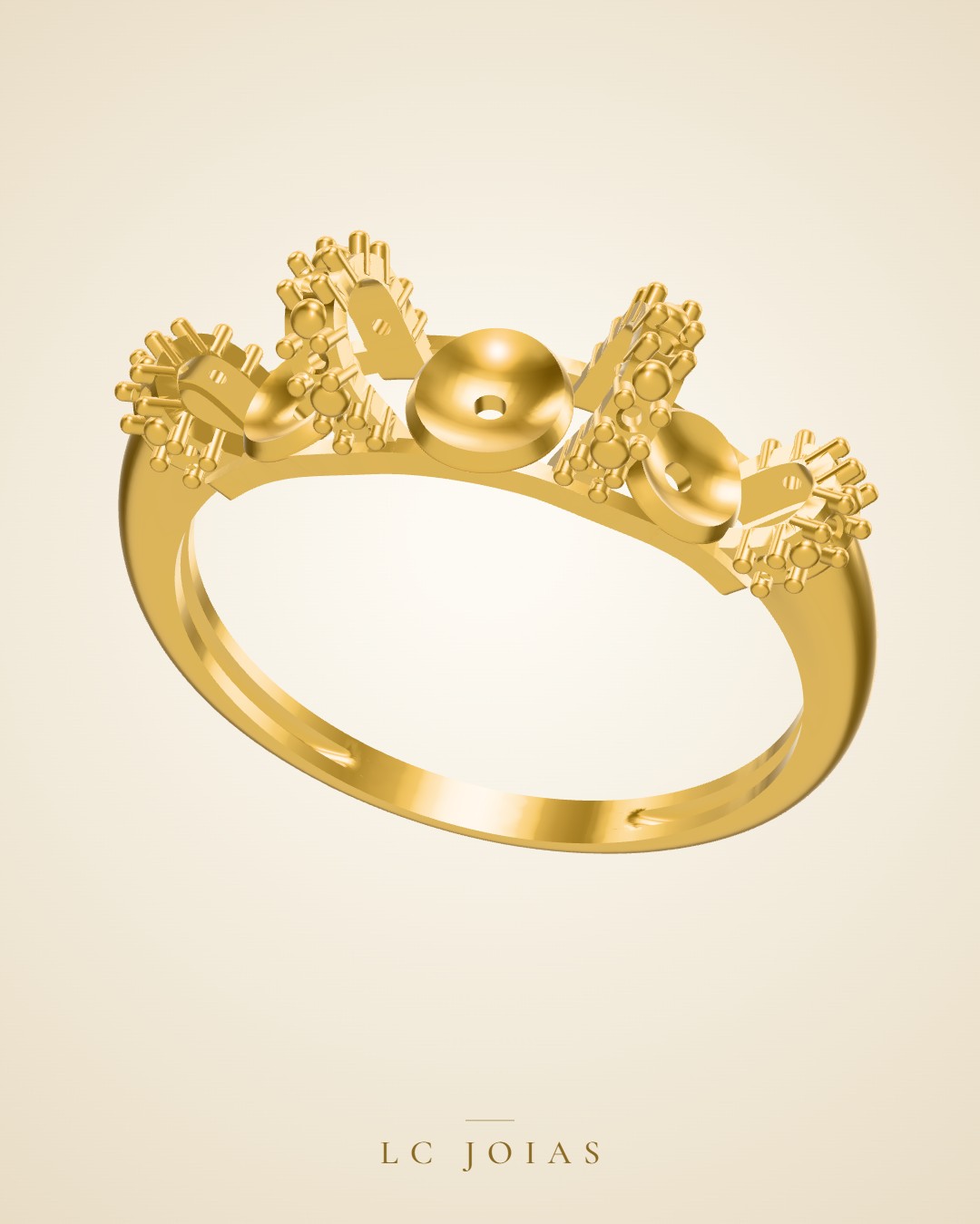 Anel 8033 an em ouro