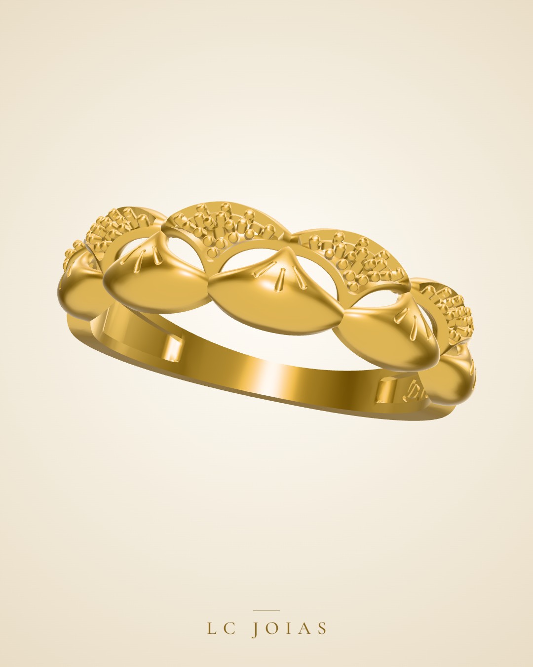 Anel 6412 an em ouro