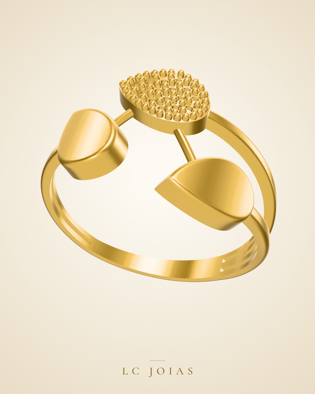 Anel 1824 an em ouro