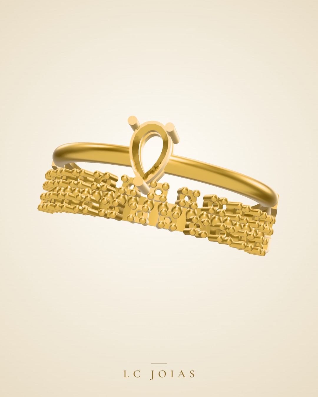 Anel 1176 z an em ouro