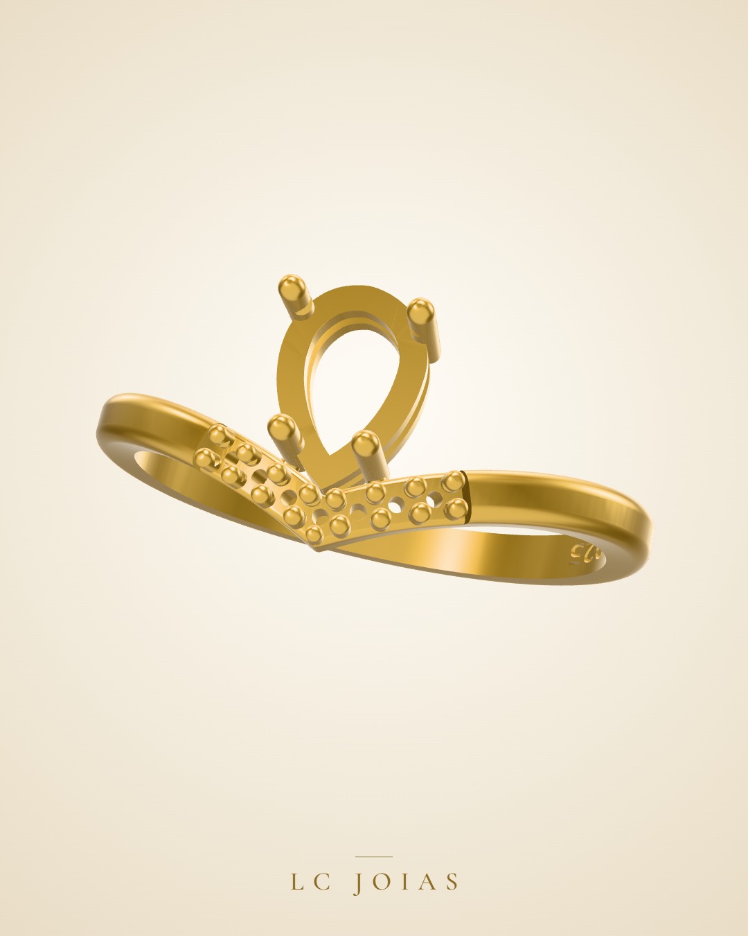 Anel ag 2215 an 14 em ouro