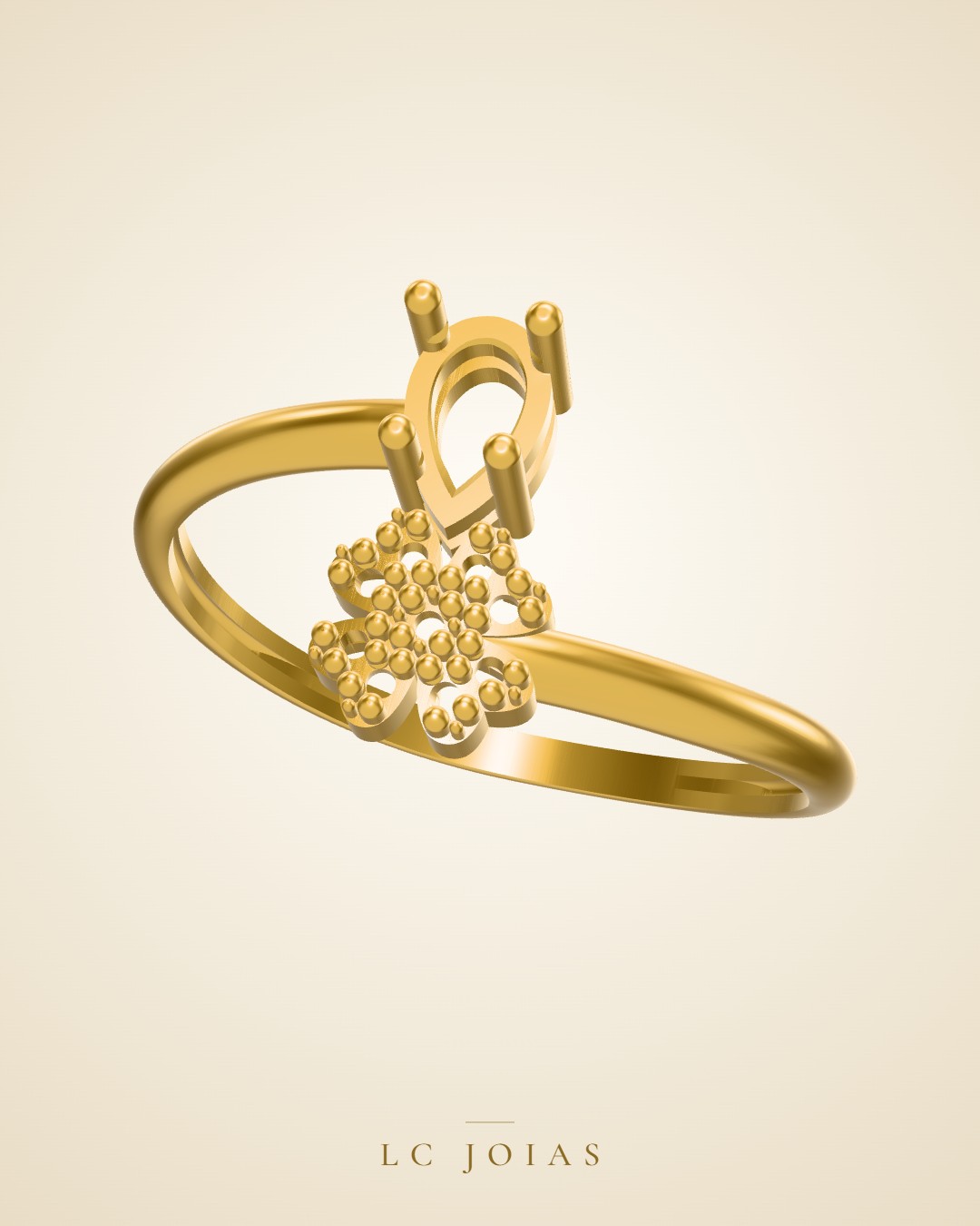 Anel 1188 z an em ouro