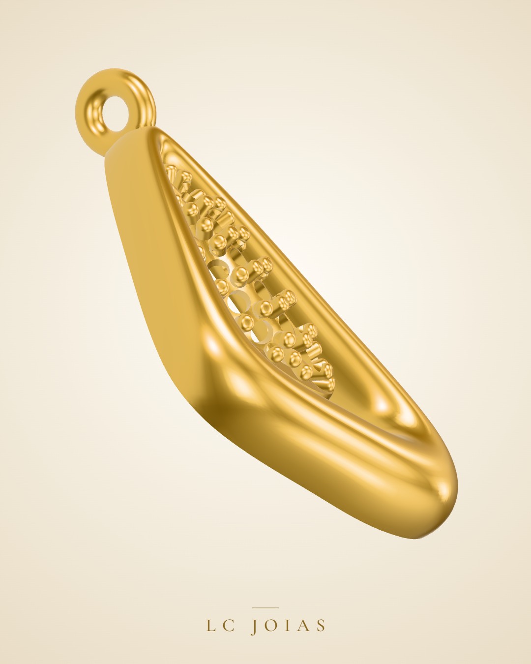 Brinco 6212br cima em ouro