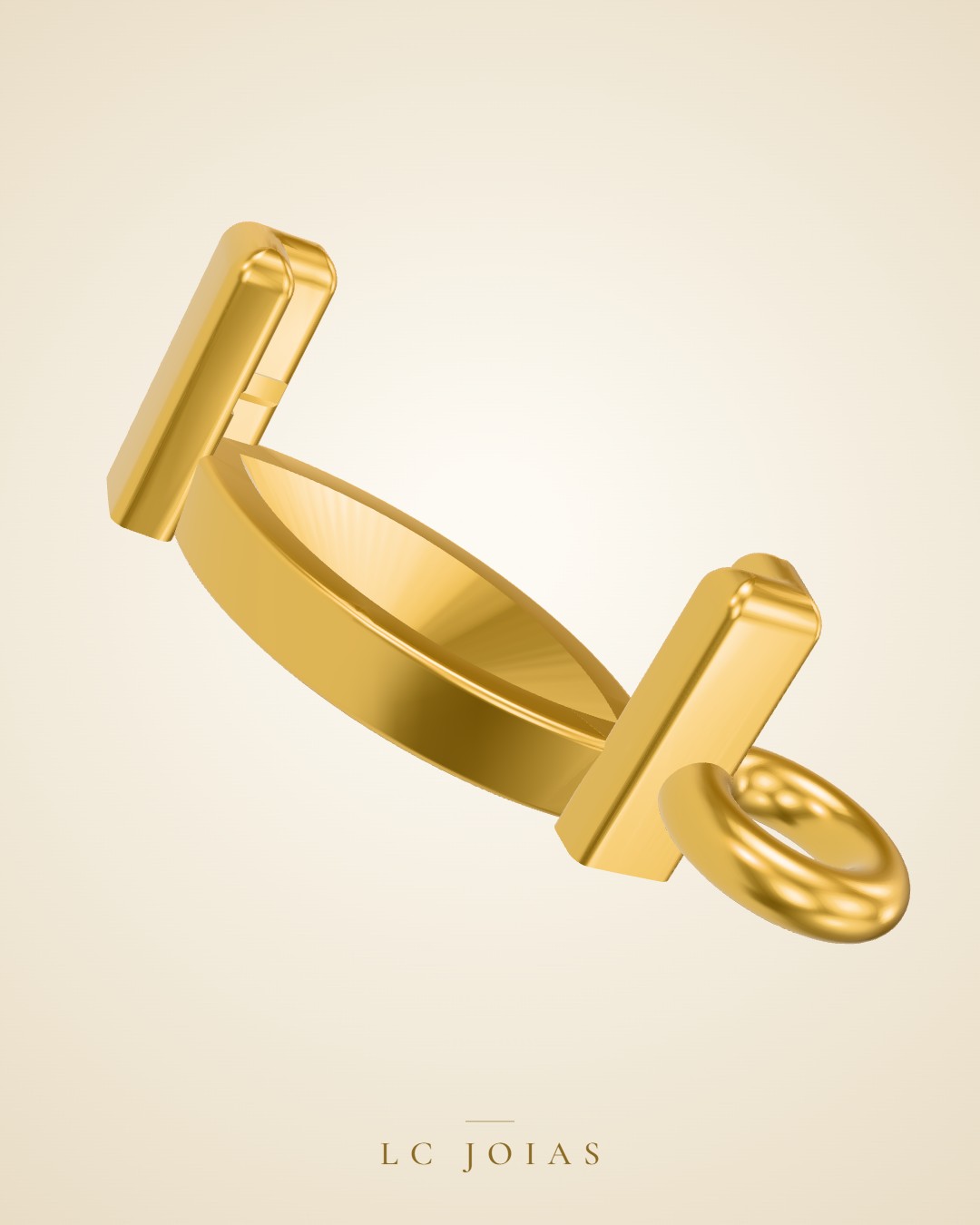 Pingente 7702 pg em ouro