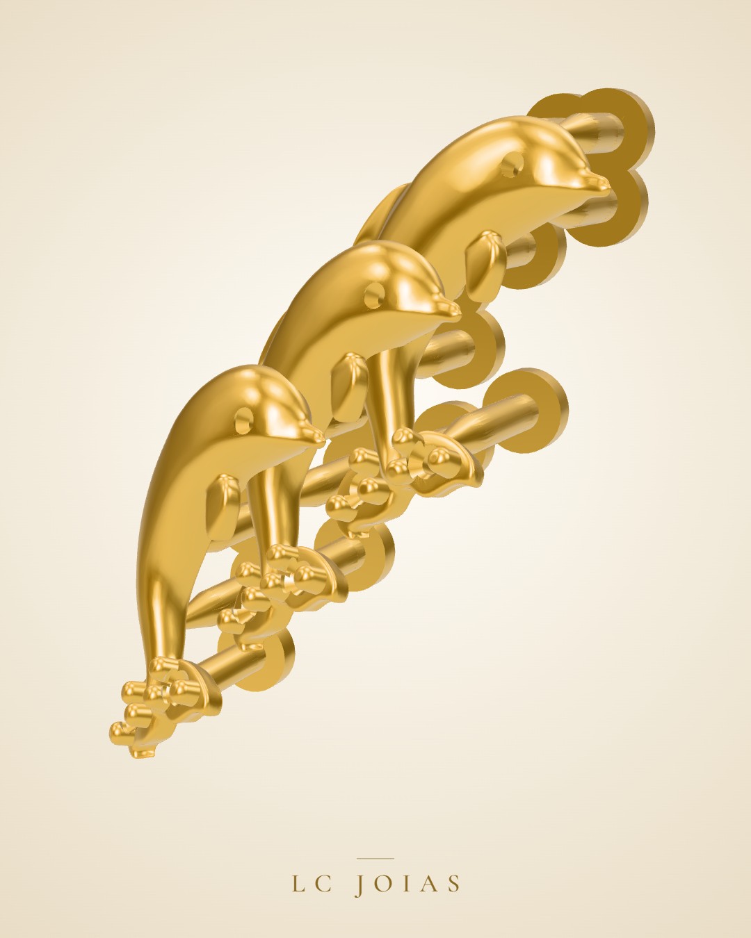 Brinco mirrored copy of 7374 br 01 em ouro