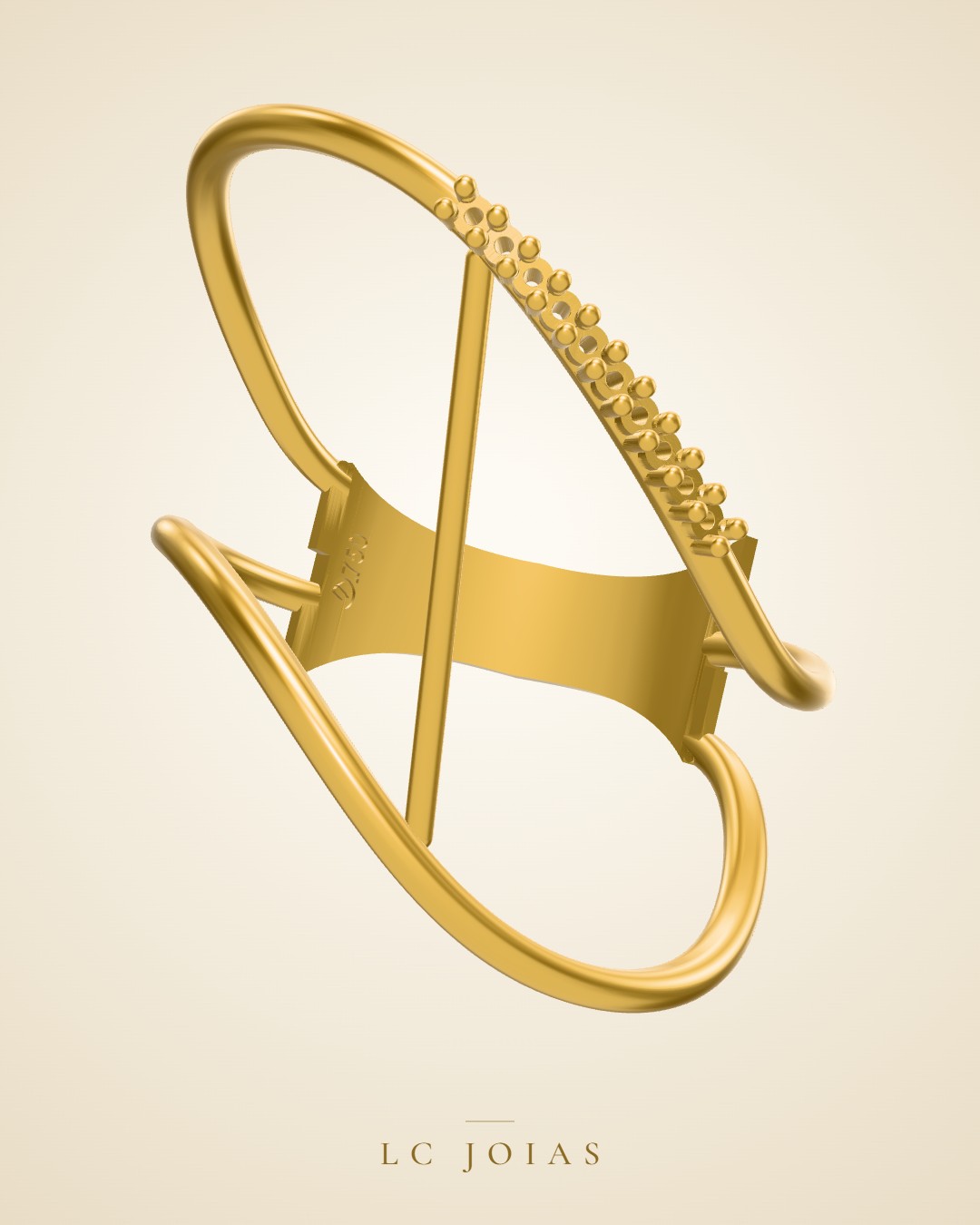 Anel 8084 an em ouro