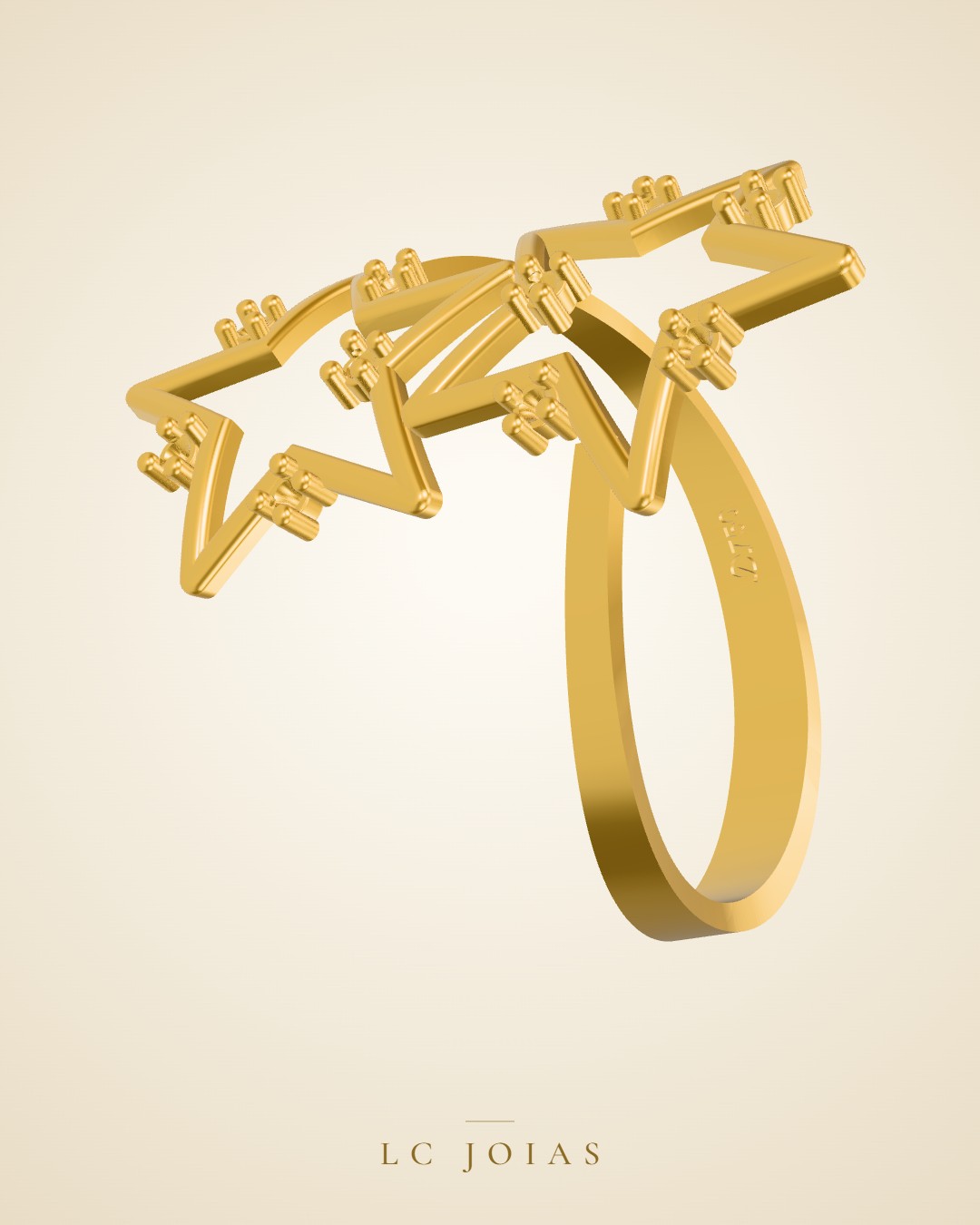 Anel 7177 an em ouro