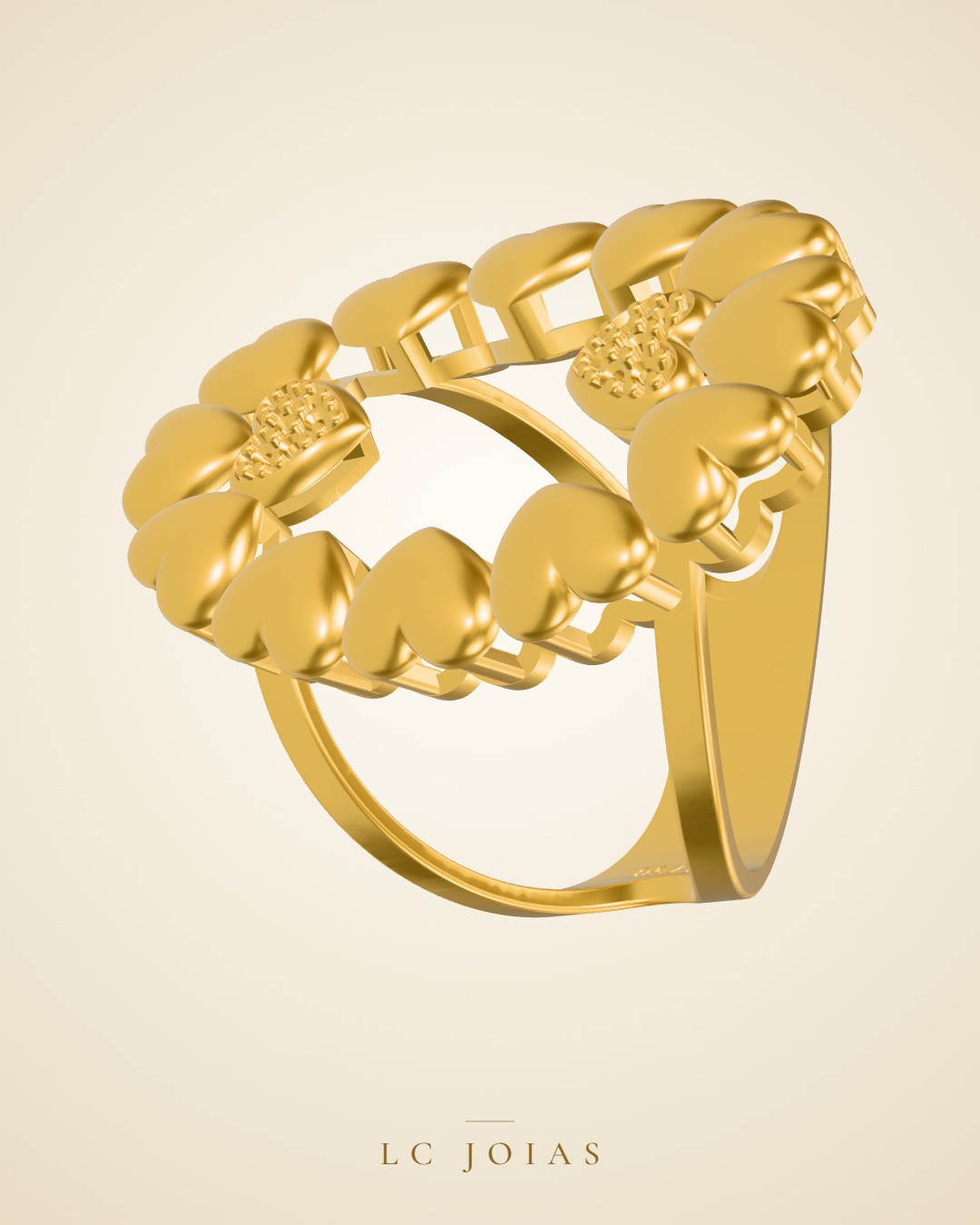 Anel 7613 an em ouro