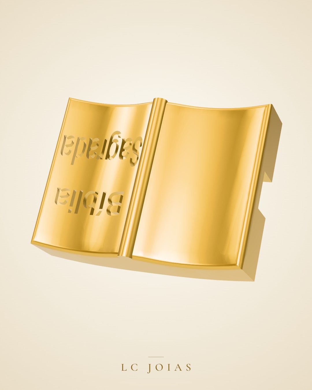 Berloque 852 ber b em ouro