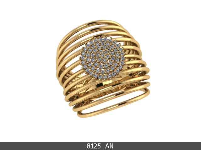 Anel 8125 an em ouro