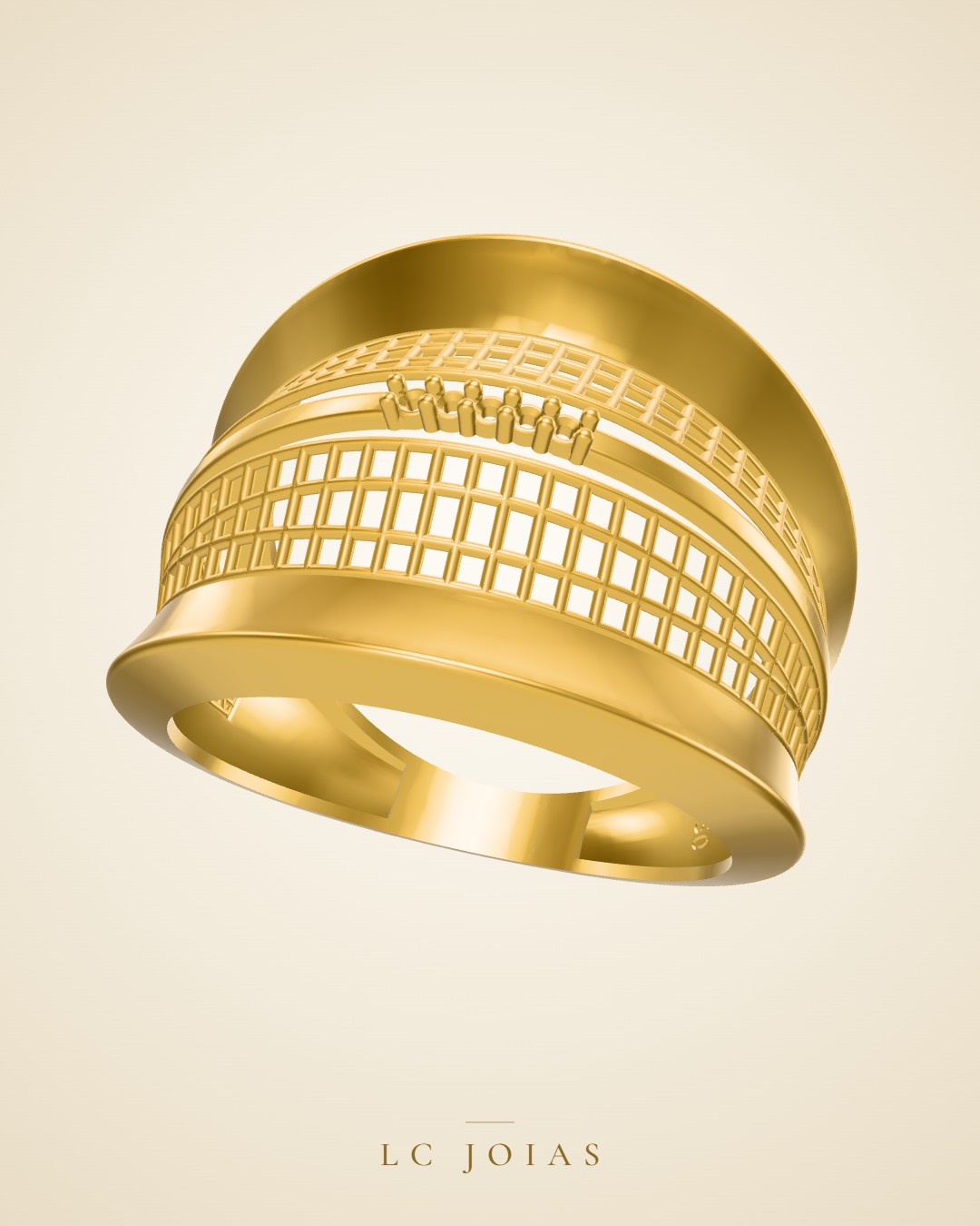 Anel v 0014 an em ouro
