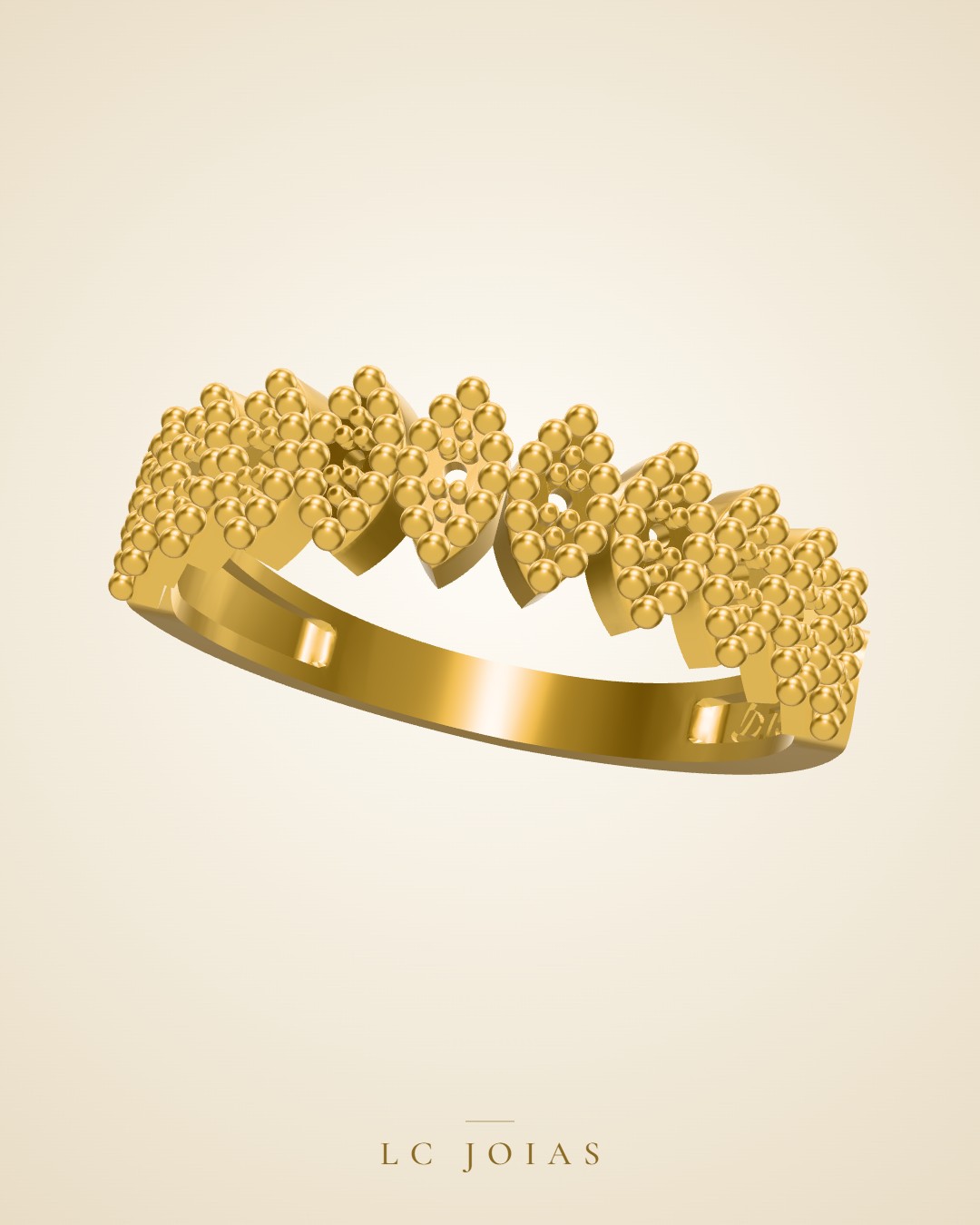 Anel 6352 an em ouro