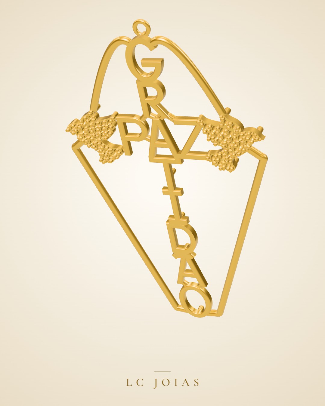 Pingente 8389 pg em ouro