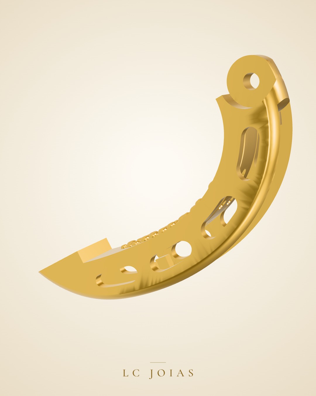 Brinco 7493 br em ouro