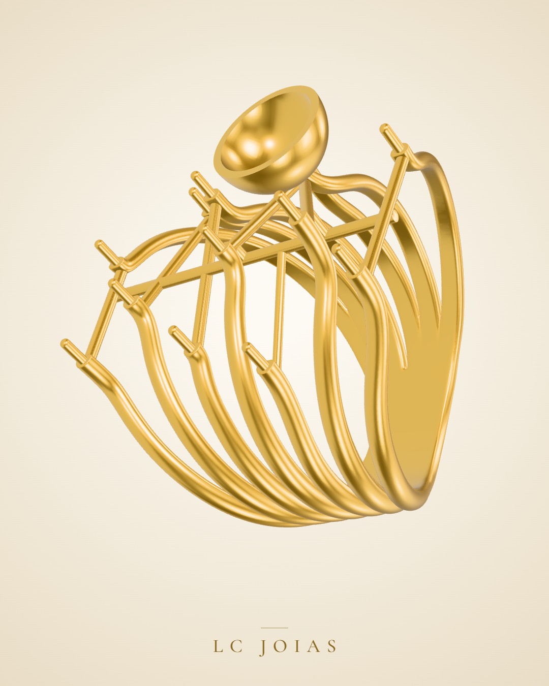 Anel 8015 an em ouro
