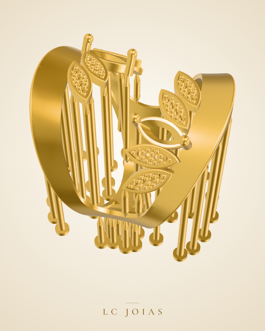 Anel 7373an em ouro
