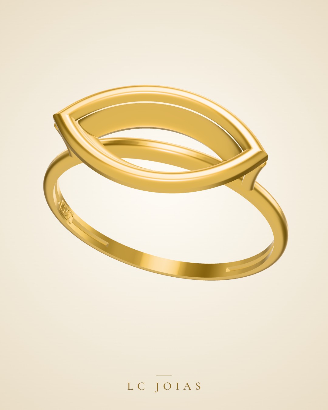 Anel 1553 z an em ouro