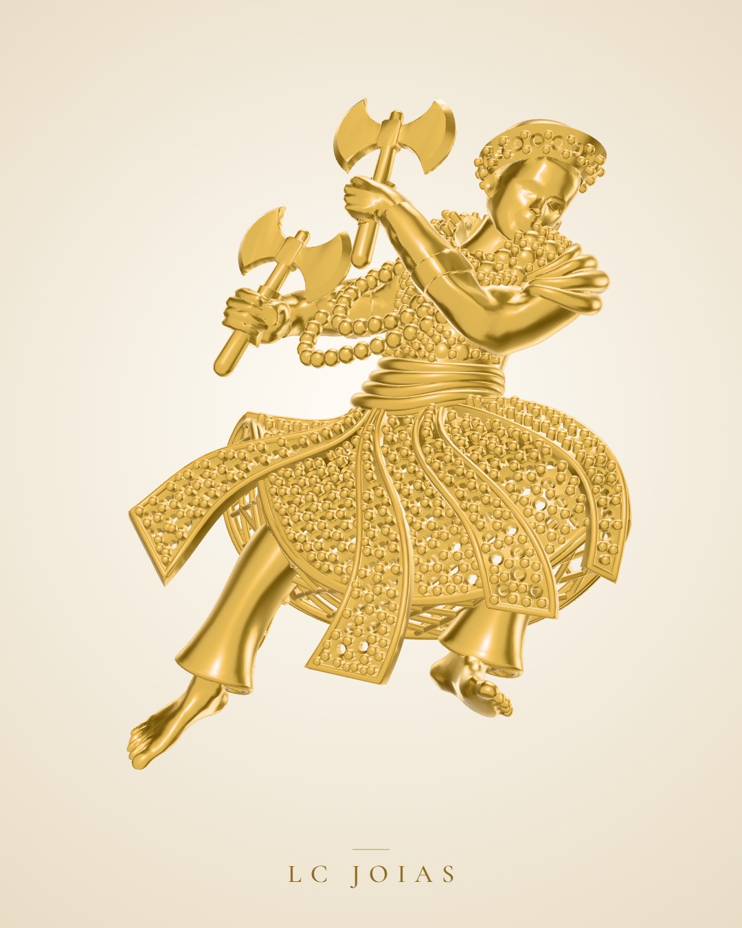 Pingente 8348 pg pd (reforçado) em ouro