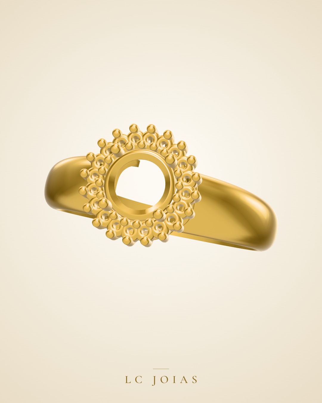 Anel 450 an novo em ouro