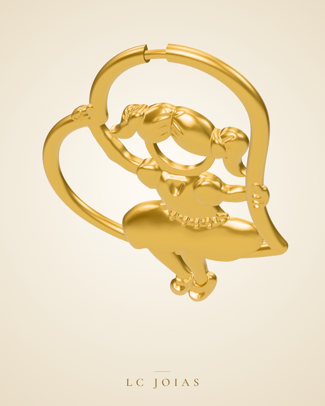 Pingente 7213 pg em ouro