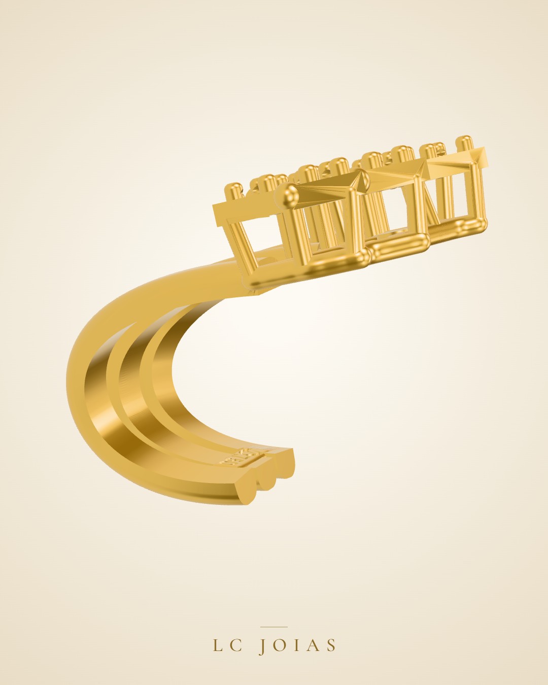 Brinco 8254 br em ouro