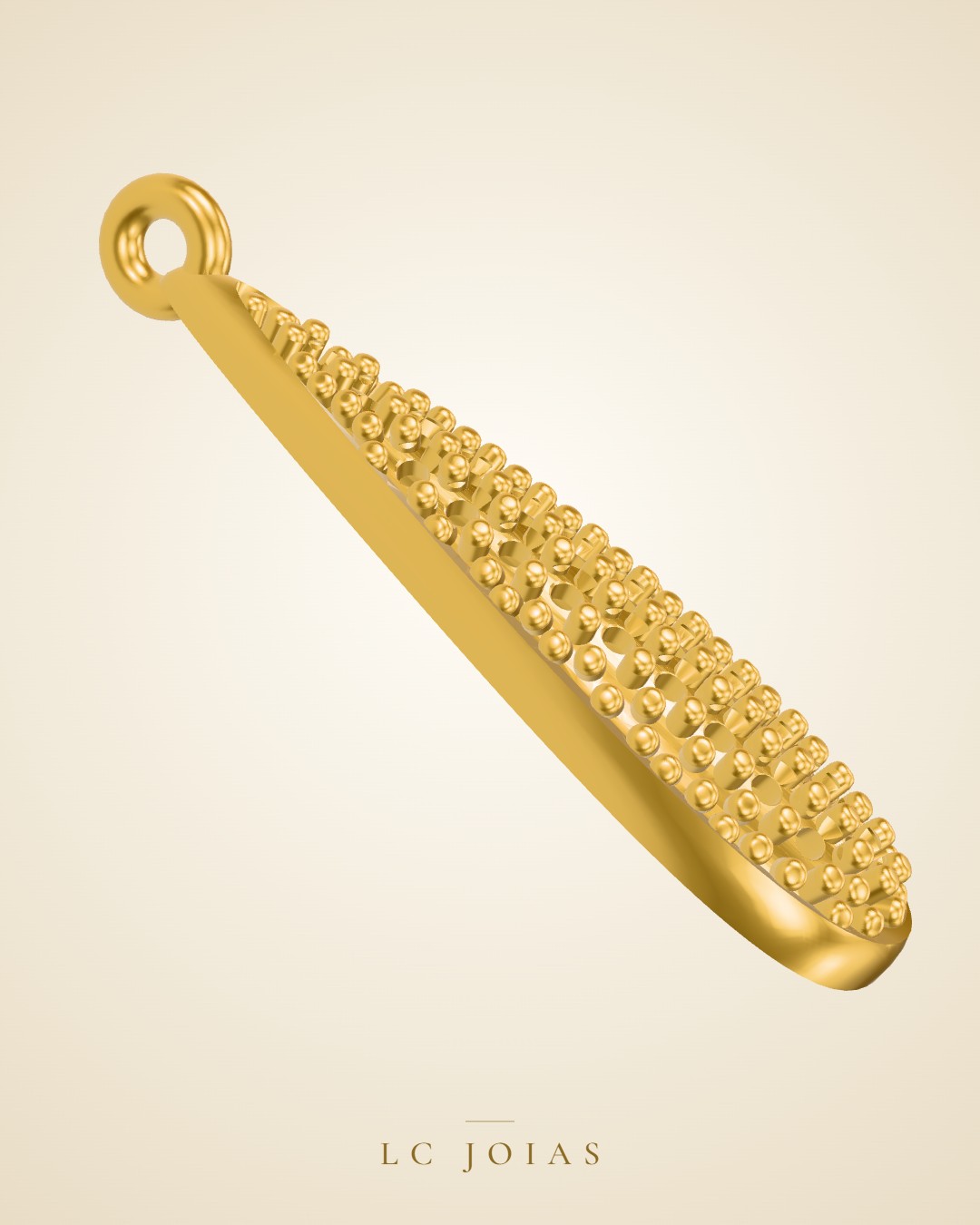 Brinco 6231br cima em ouro