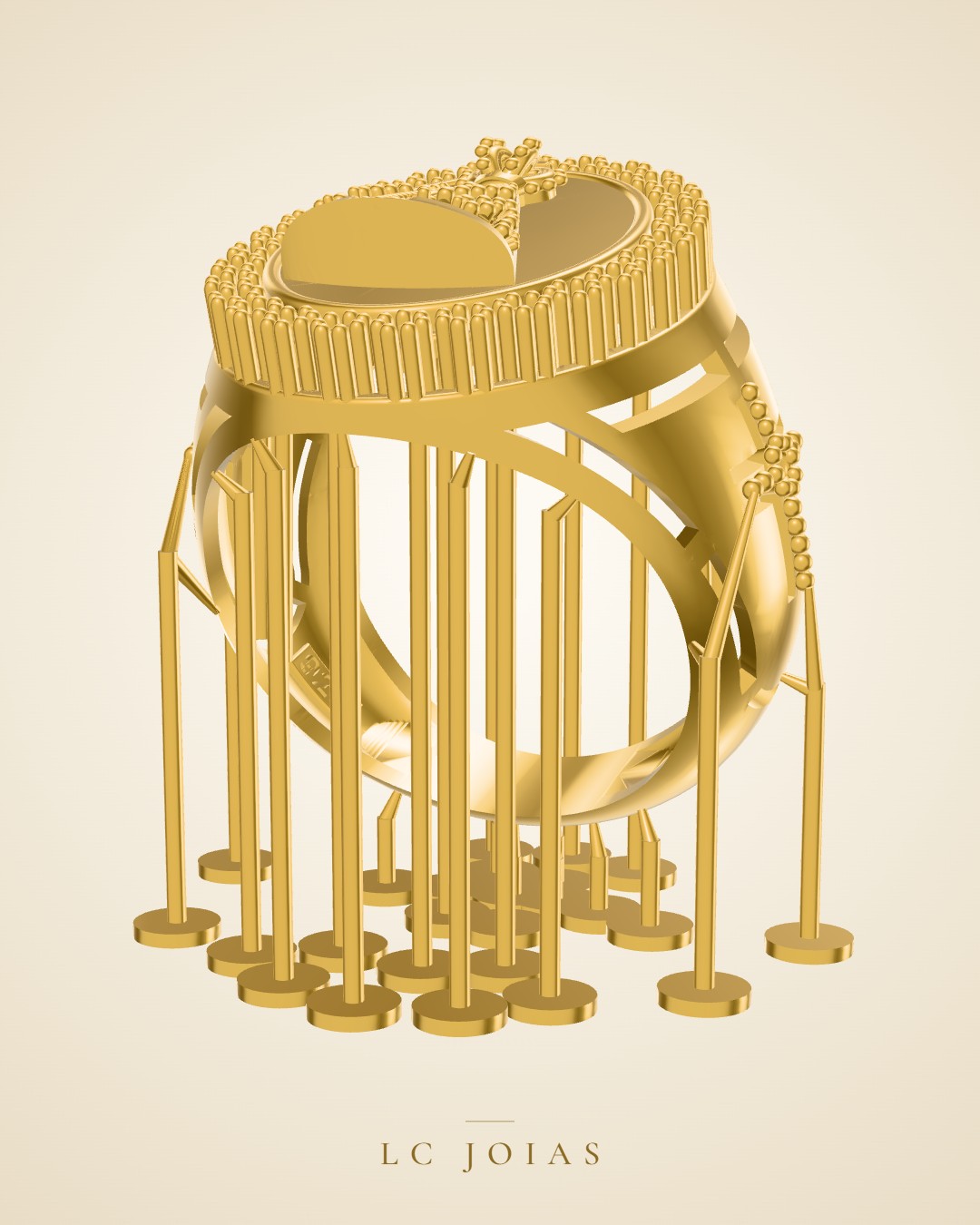 Pingente religioso ag 6554 n senhora g 16 s em ouro