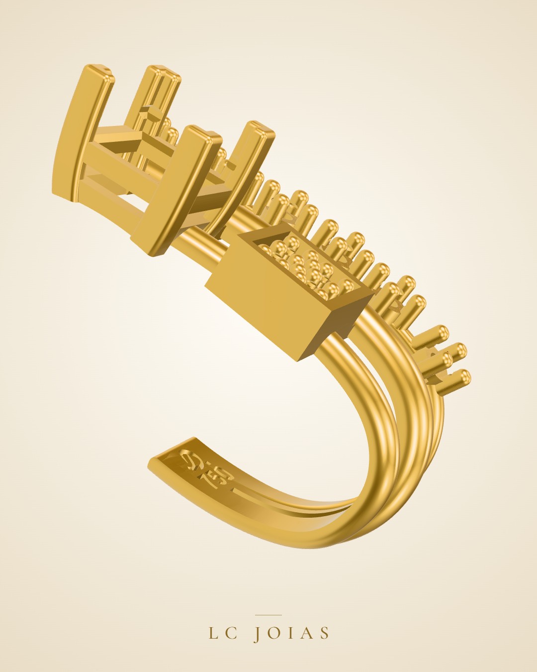 Brinco 1173 z br b em ouro