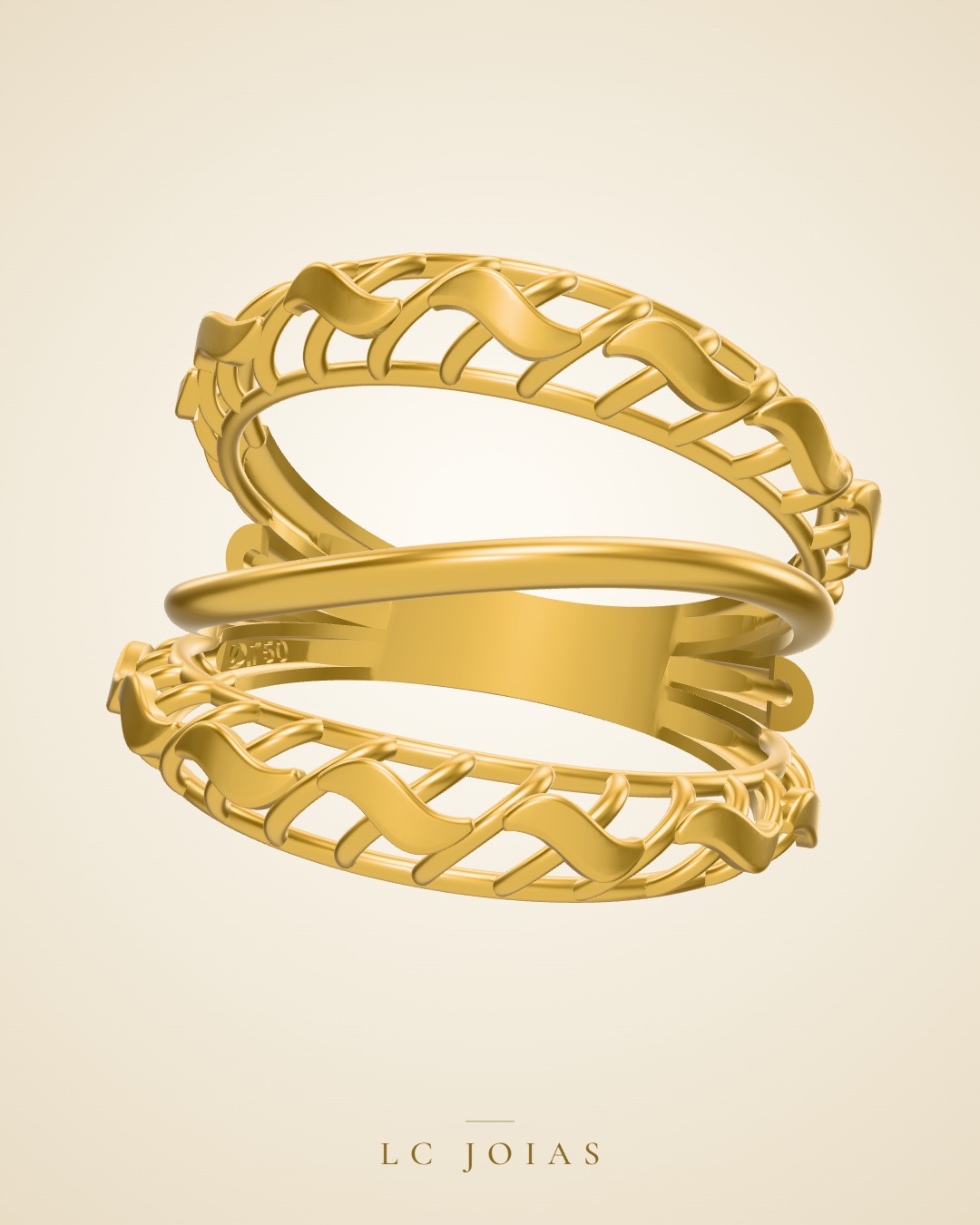 Anel 1135 z an em ouro