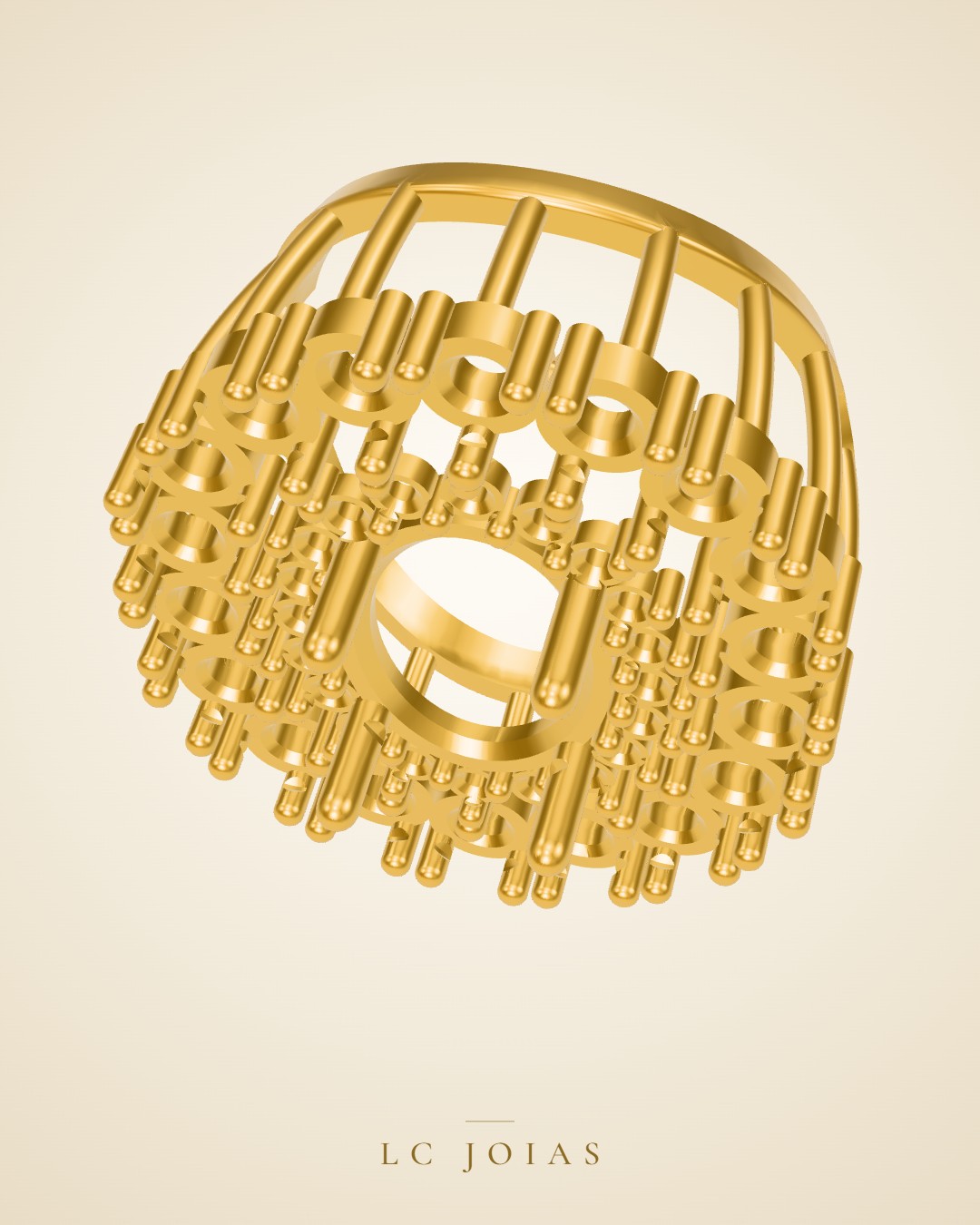 Anel 1039 z an em ouro