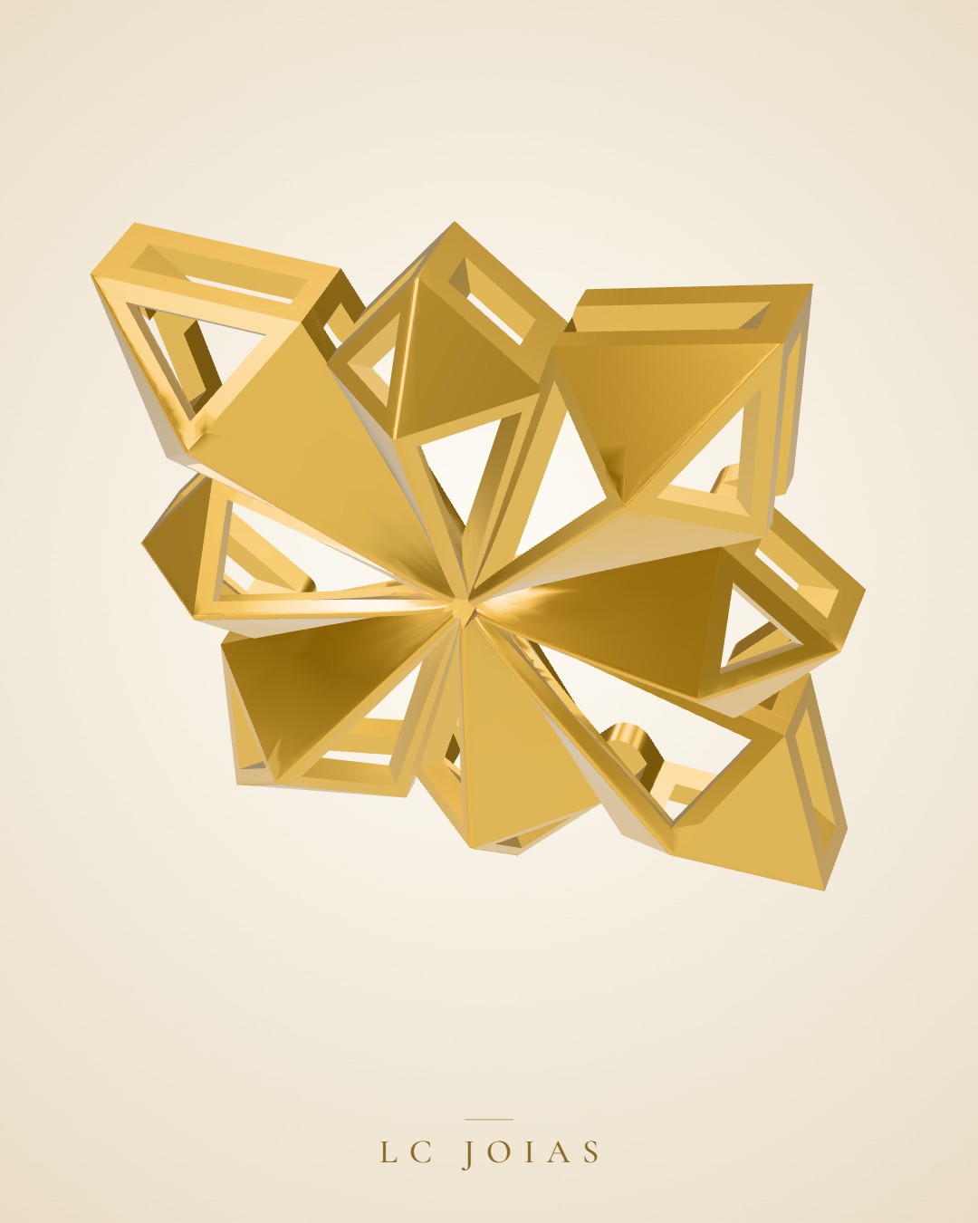 Brinco mirrored copy of 7104 br em ouro