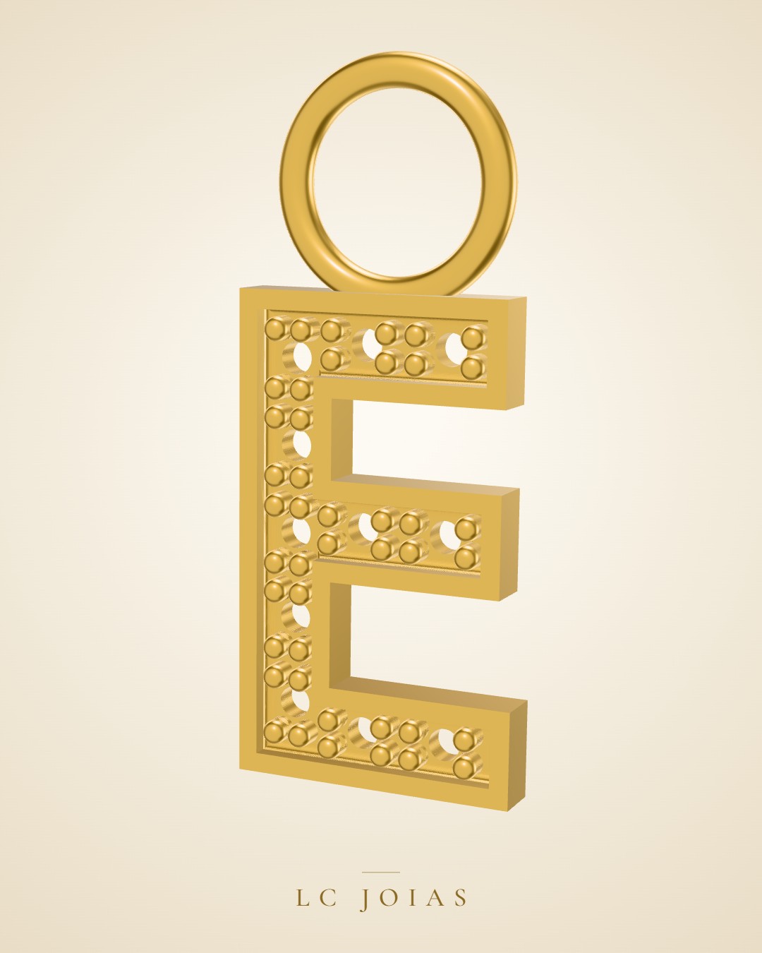 Pingente 8175 pg e em ouro