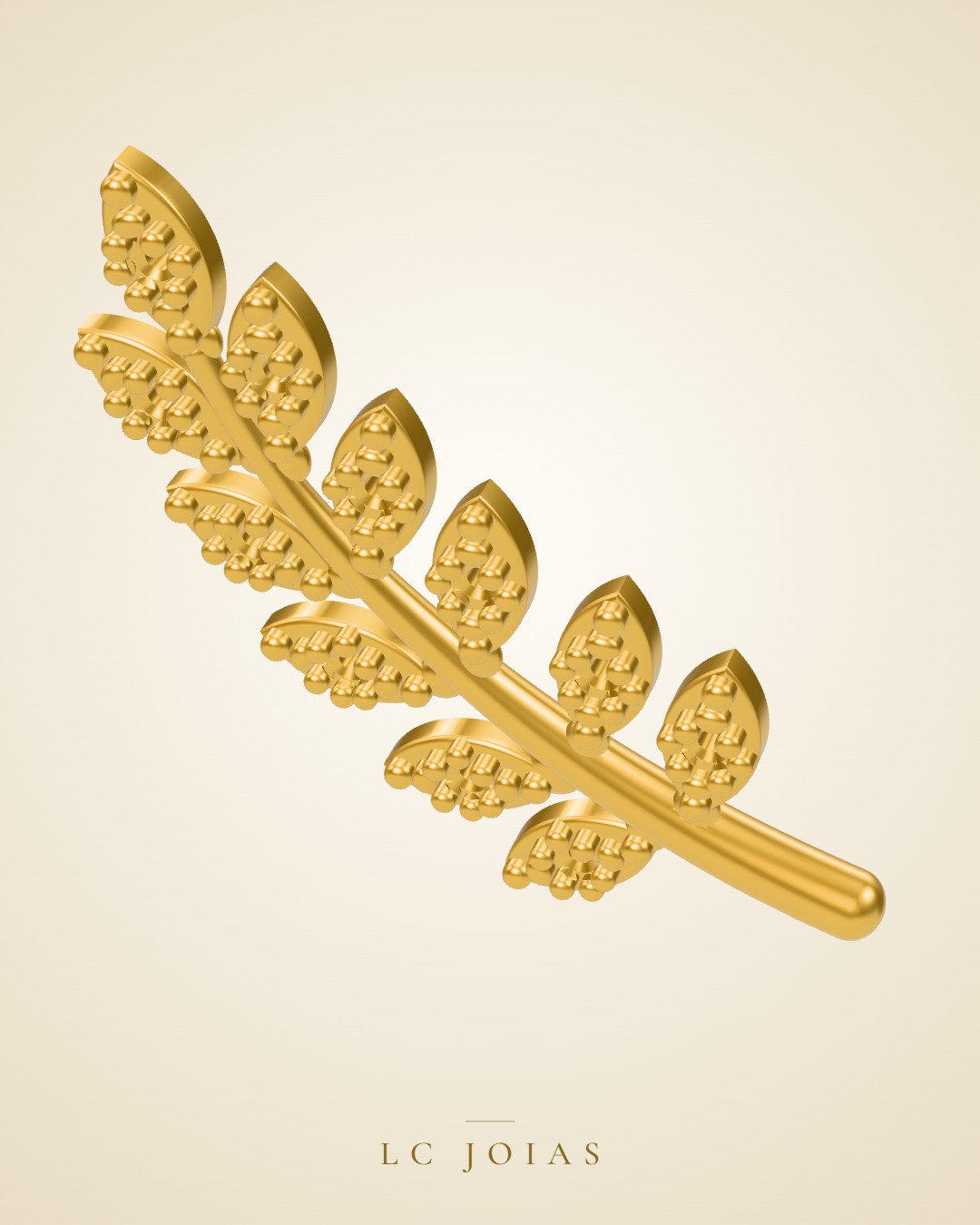 Brinco 8278 br espelho em ouro