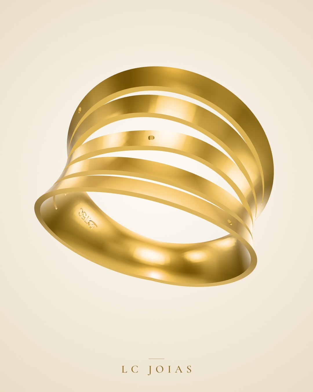 Anel 3568 anel em ouro