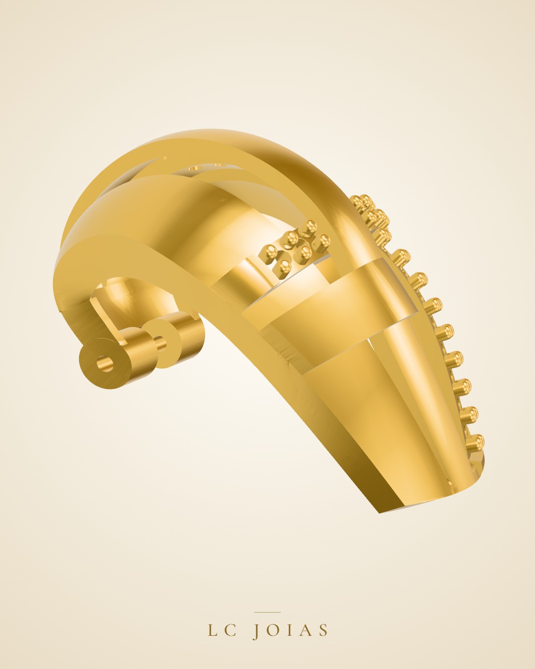 Brinco 8079 br espelhar em ouro