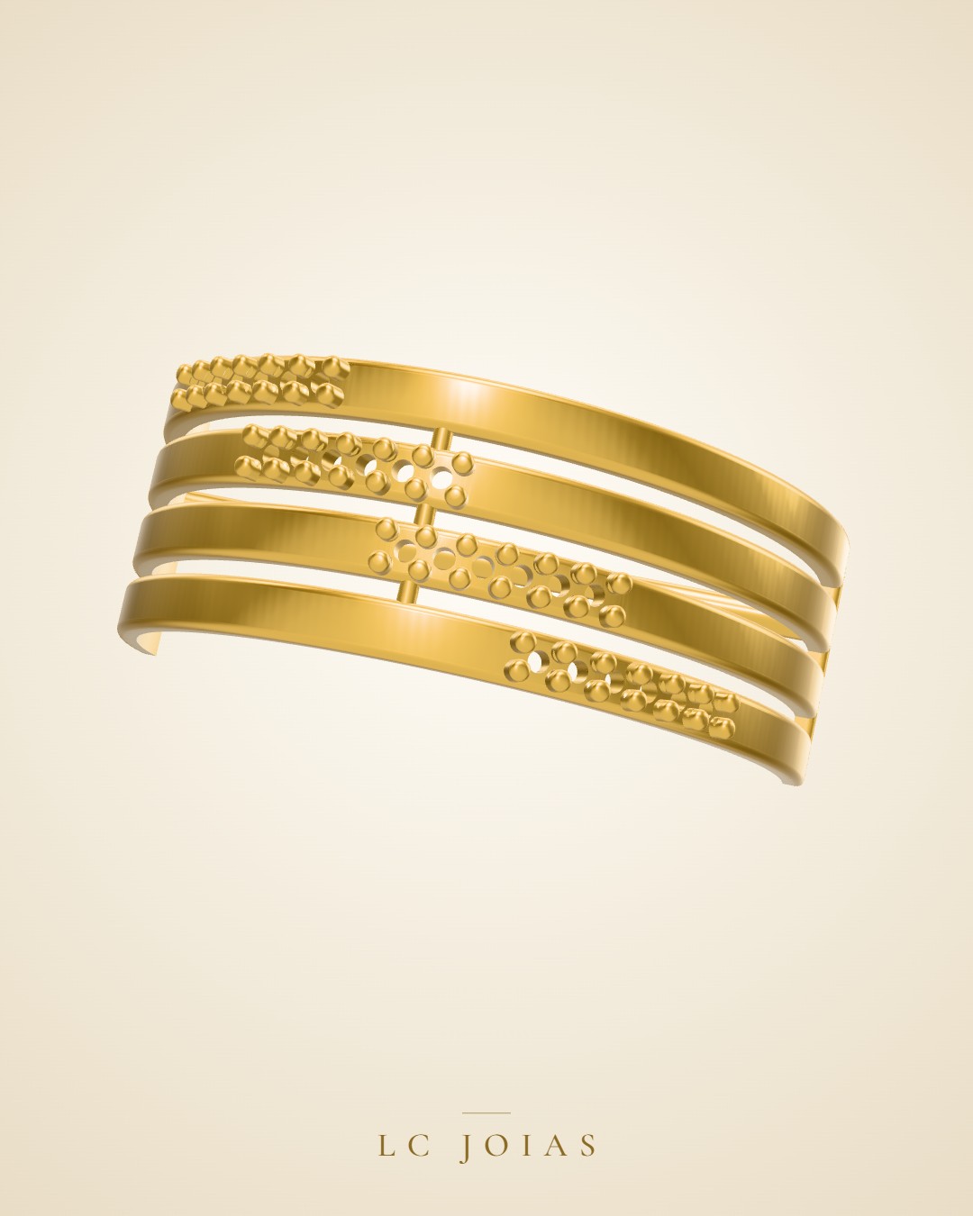 Anel 02 an aplique em ouro