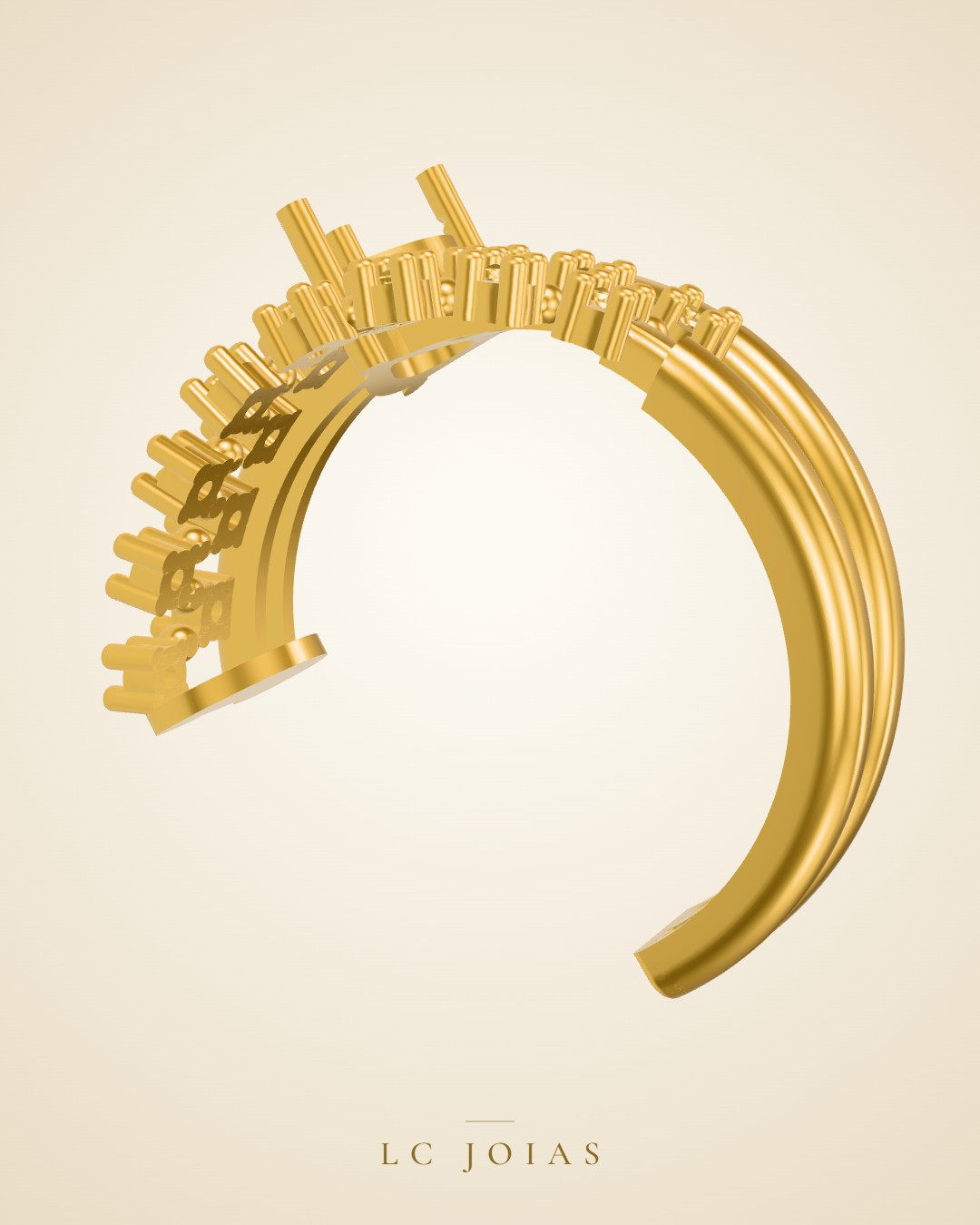 Brinco 1176 z br espelhar em ouro