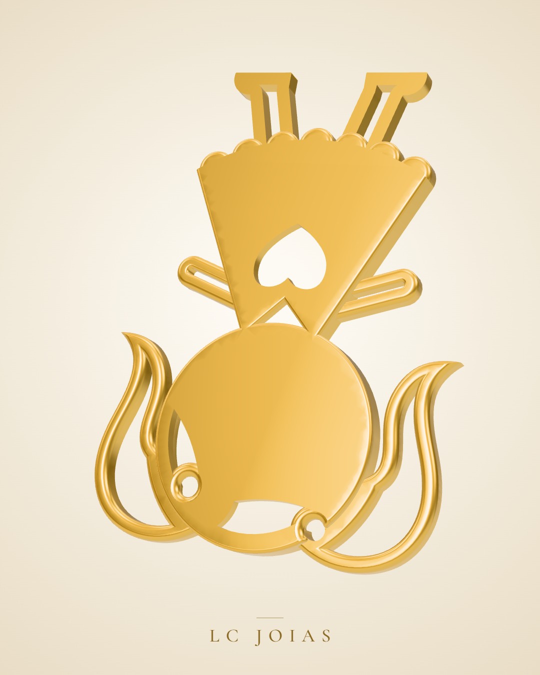 Pingente 7795 pg em ouro