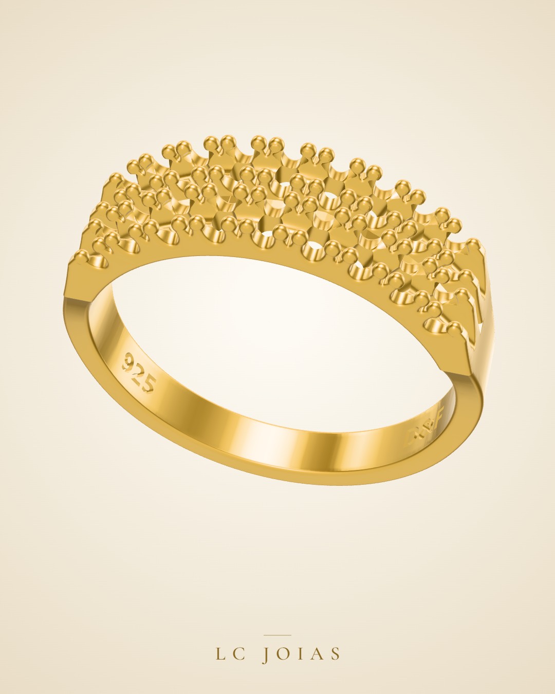 Anel ag 2111 an n18 em ouro