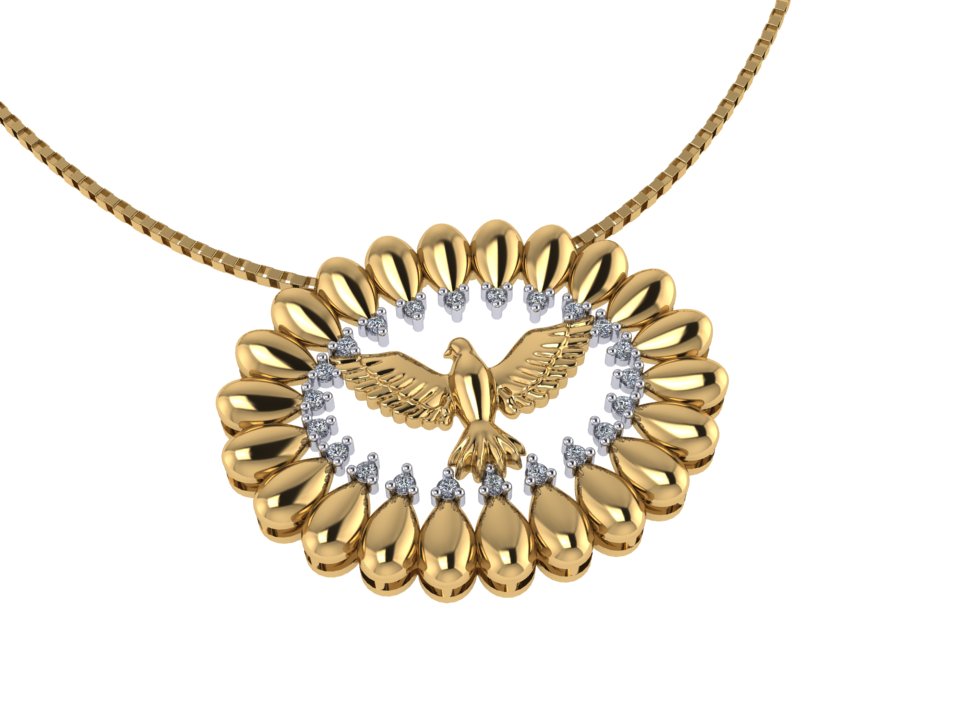 Pingente 7641 pg em ouro