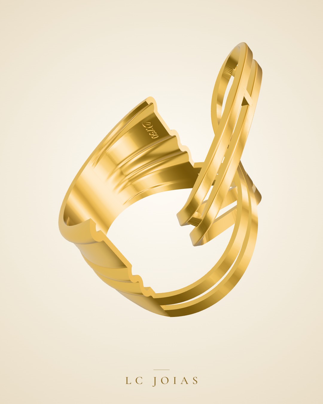 Anel 6230an em ouro