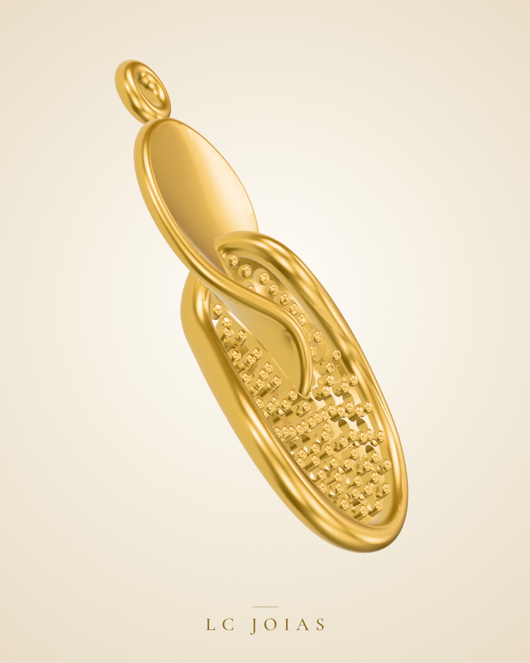 Brinco mirrored copy of 6218br cima em ouro