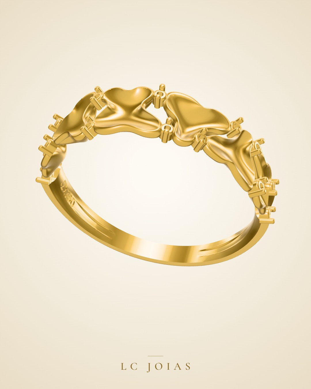 Anel 6282an em ouro