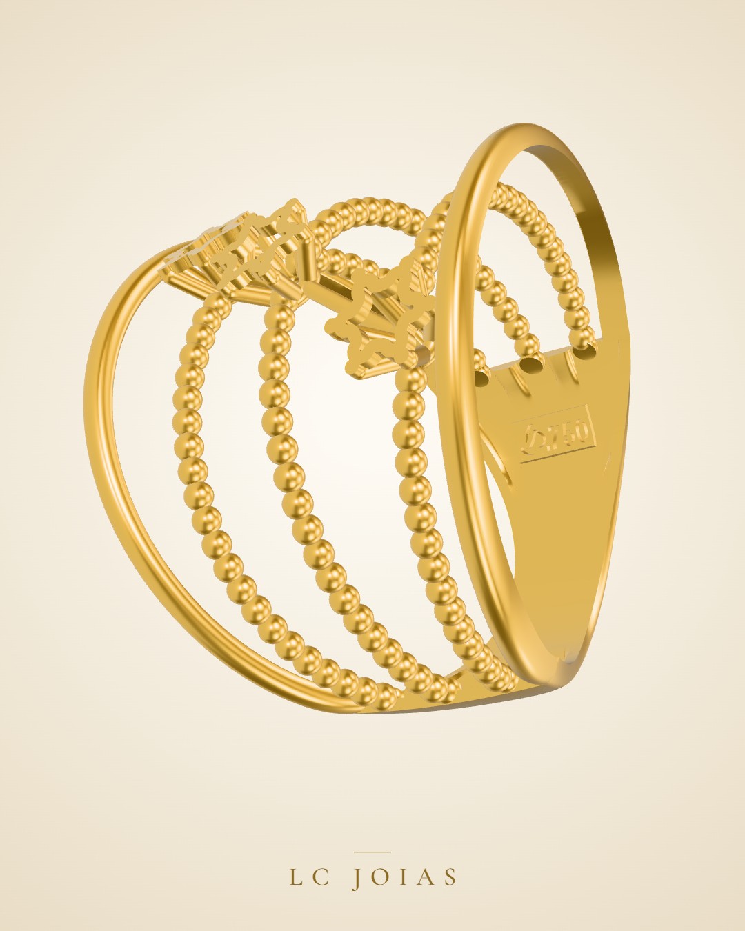 Anel 7906 an em ouro